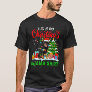 This Is My Christmas Pajama Rottweiler Costume Chr T-Shirt