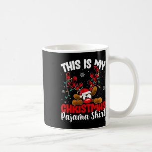 This Is My Christmas Pajama Rudolph Reindeer Men W Coffee Mug