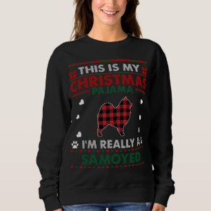 This Is My Christmas Pajama Samoyed Dog Owner Xmas Sweatshirt