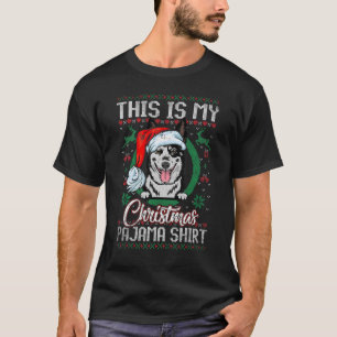 This Is My Christmas Pajama Santa Australian Cat T-Shirt