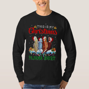 This Is My Christmas Pajama Santa Bearded Dragon X T-Shirt