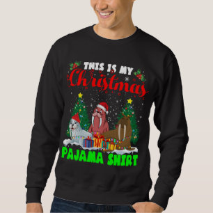 This is My Christmas Pajama Santa ELF Reindeer Wal Sweatshirt