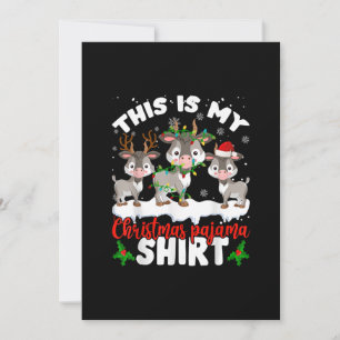 This Is My Christmas Pajama Santa Goat Lover Gift Save The Date