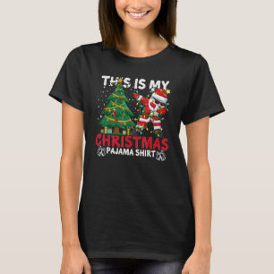 This Is My Christmas Pajama Santa Hat Xmas PJ cost T-Shirt