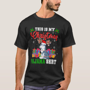 This Is My Christmas Pajama Santa Reindeer Wolf Lo T-Shirt