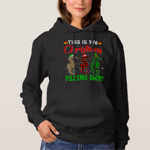 This Is My Christmas Pajama Seahorse Lover Santa H Hoodie