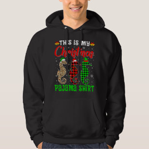 This Is My Christmas Pajama Seahorse Lover Santa H Hoodie