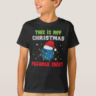 This Is My Christmas Pajama Shirt Bowling Theme