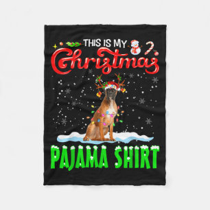 This Is My Christmas Pajama Shirt Boxer Christmas  Fleece Blanket