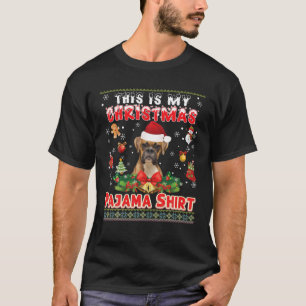 This Is My Christmas Pajama Shirt Boxer Dog Ugly S