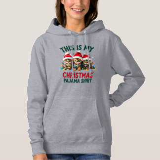 This Is My Christmas Pajama Shirt Cat Lover Funny