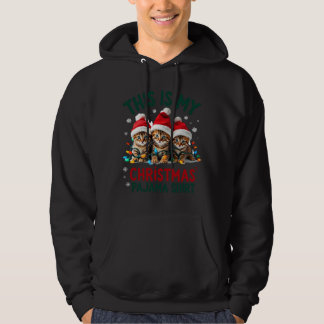 This Is My Christmas Pajama Shirt Cat Lover Funny