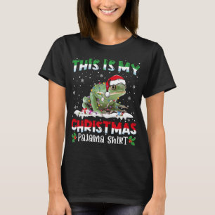 This Is My Christmas Pajama Shirt Cute Frog Animal