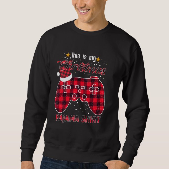 This Is My Christmas Pajama Shirt Cute Reindeer Xm (Front)