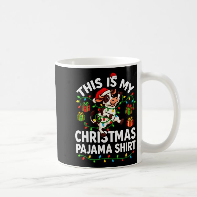 This Is My Christmas Pajama Shirt Funny Christmas  Coffee Mug (Right)
