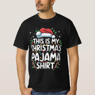 This Is My Christmas Pajama Shirt Funny Xmas PJs