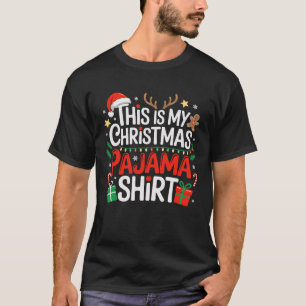 This Is My Christmas Pajama Shirt Funny Xmas PJs