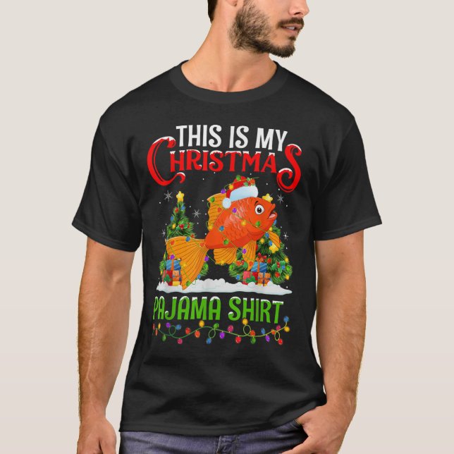 This Is My Christmas Pajama Shirt Goldfish Christm (Front)