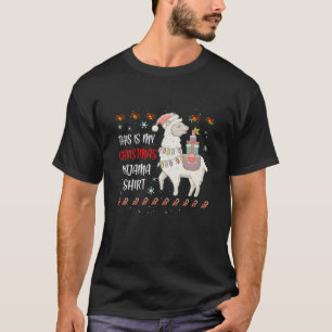 This Is My Christmas Pajama Shirt Llama Christmas