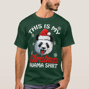 This is my Christmas Pajama Shirt Panda