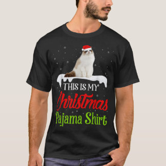 This Is My Christmas Pajama Shirt Ragdoll Cat