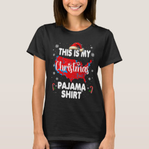 This Is My Christmas Pajama Shirt Red Electoral Ma