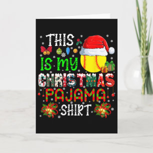 This Is My Christmas Pajama Shirt Santa Softll Ll Card