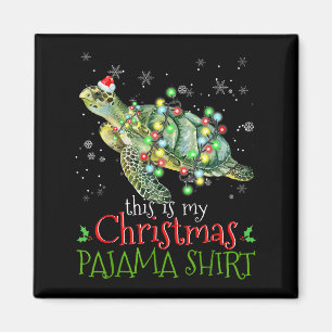 This Is My Christmas Pajama Shirt Sea Turtle Chris Magnet
