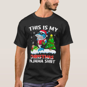 This Is My Christmas Pajama Shirt Shark Santa Gift