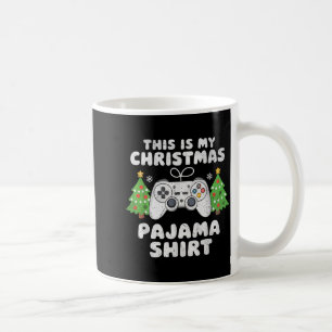 This Is My Christmas Pajama Shirt Video Game Boys  Coffee Mug