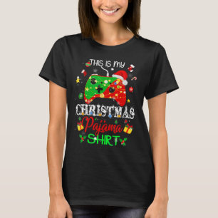 This Is My Christmas Pajama Shirt Video Game Santa