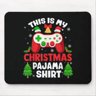 This Is My Christmas Pajama Shirt Video Gamer Gami Mouse Pad