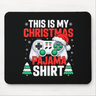 This Is My Christmas Pajama Shirt Video Gamer Gami Mouse Pad