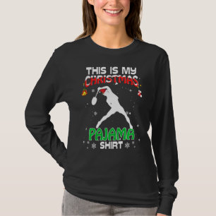 This Is My Christmas Pajama Shirt Xmas Badminton H