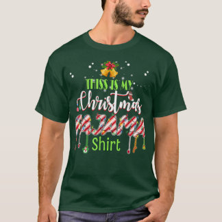 This Is My Christmas Pajama Shirt Xmas Lights Funn