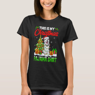 This Is My Christmas Pajama Siberian Husky Dog T-Shirt