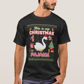 This Is My Christmas Pajama Swan Ugly Sweater Merr