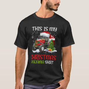 This Is My Christmas Pajama Tractor Driver Farmer T-Shirt