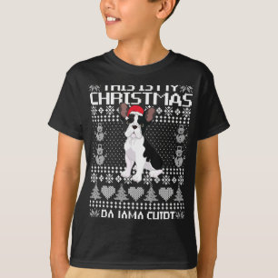 This Is My Christmas Pajama Ugly Xmas French Bull  T-Shirt