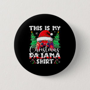 This Is My Christmas Pajama Video Game Gamer Boys  6 Cm Round Badge