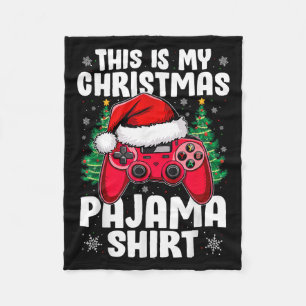 This Is My Christmas Pajama Video Game Gamer Boys Fleece Blanket