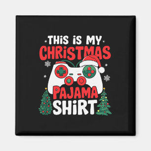 This Is My Christmas Pajama Video Game Gamer Boys Magnet