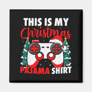 This Is My Christmas Pajama Video Game Gamer Boys  Magnet