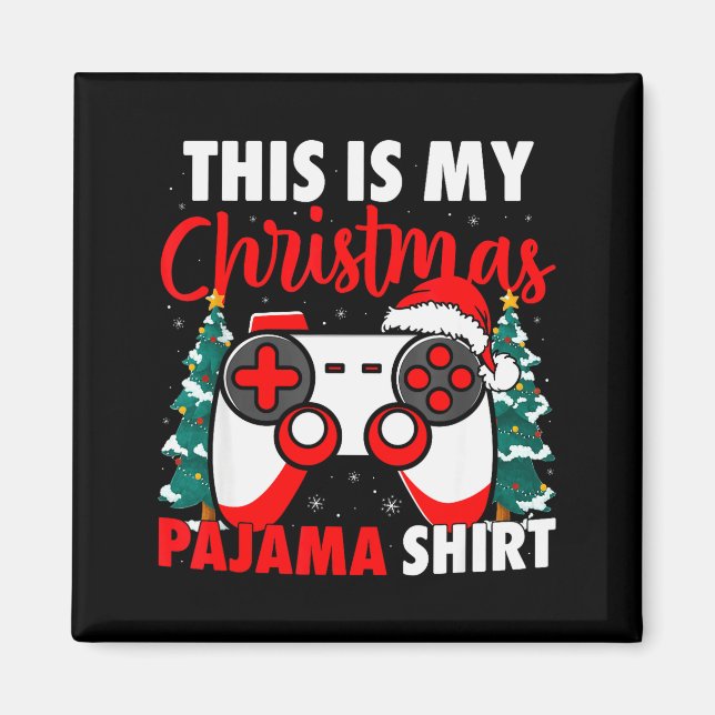 This Is My Christmas Pajama Video Game Gamer Boys  Magnet (Front)