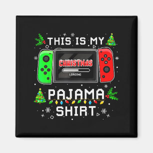This Is My Christmas Pajama Video Game Gamer Boys  Magnet