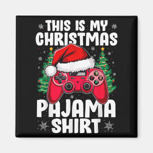 This Is My Christmas Pajama Video Game Gamer Boys  Magnet