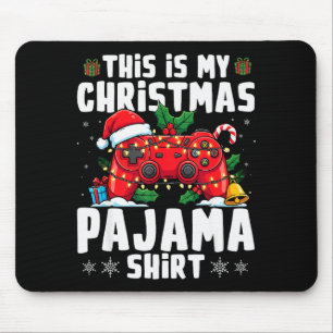 This Is My Christmas Pajama Video Game Gamer Boys Mouse Pad