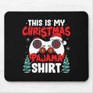 This Is My Christmas Pajama Video Game Gamer Boys Mouse Pad