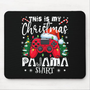 This Is My Christmas Pajama Video Game Gamer Boys  Mouse Pad