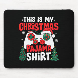 This Is My Christmas Pajama Video Game Gamer Boys Mouse Pad